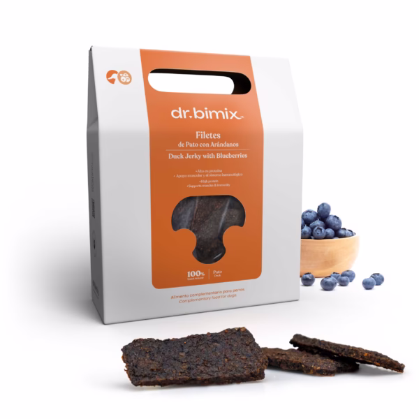 Duck Jerky with Blueberries