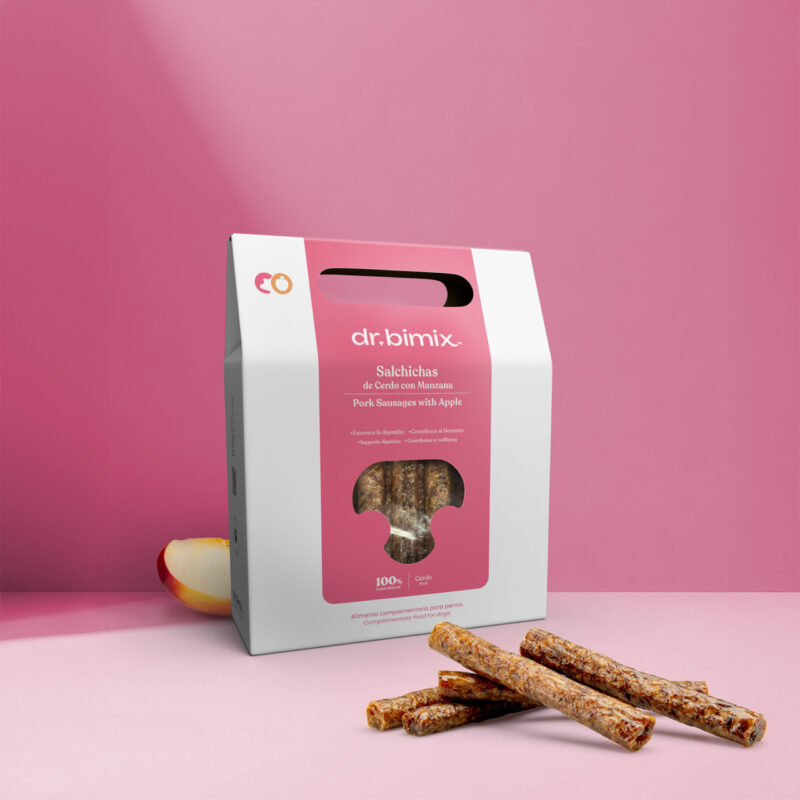 Salchichas de cerdo con manzana