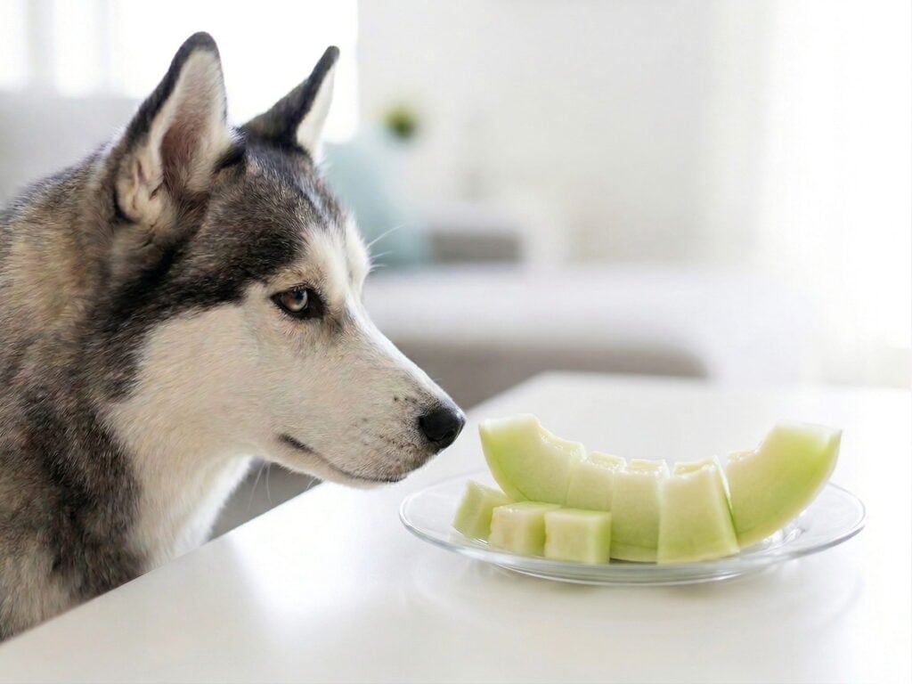 Los perros pueden comer melón en pequeñas cantidades como snack refrescante