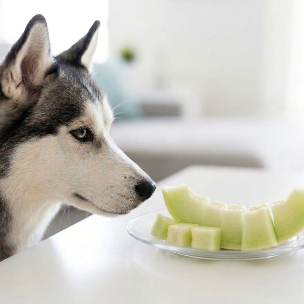 Los perros pueden comer melón en pequeñas cantidades como snack refrescante
