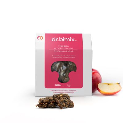 Snack natural para perros de Nuggets de cerdo con manzana de dr.bimix
